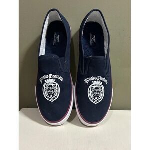 Sperry x Brooks Brothers Men's Blue Canvas Slip On Top Slider Boat Shoes Sz 11.5